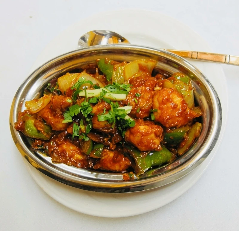 Indo-Chinese style chilli appetizer at Sagarmatha Curry Palace, Hamilton