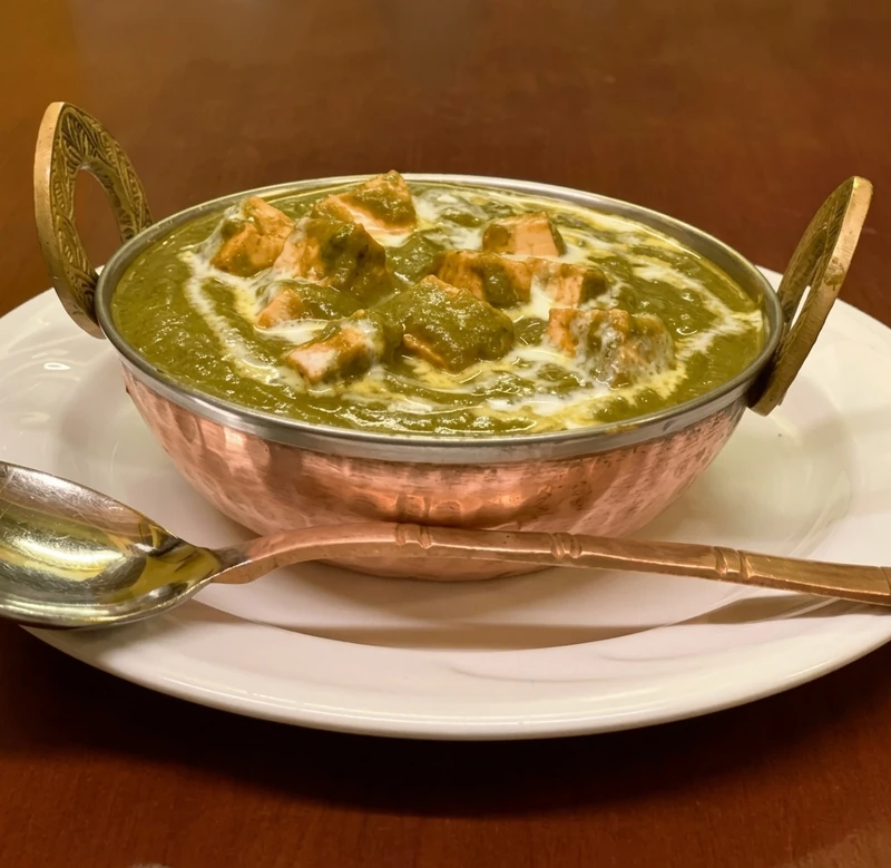 Palak Paneer at Sagarmatha Curry Palace, Indian and Nepalese restaurant in Hamilton, ON