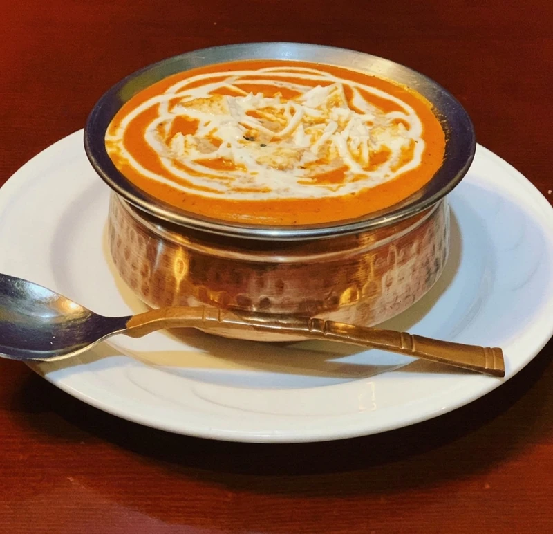 Vegetarian Paneer Makhni in buttery makhani curry at Sagarmatha Curry Palace, Hamilton, ON